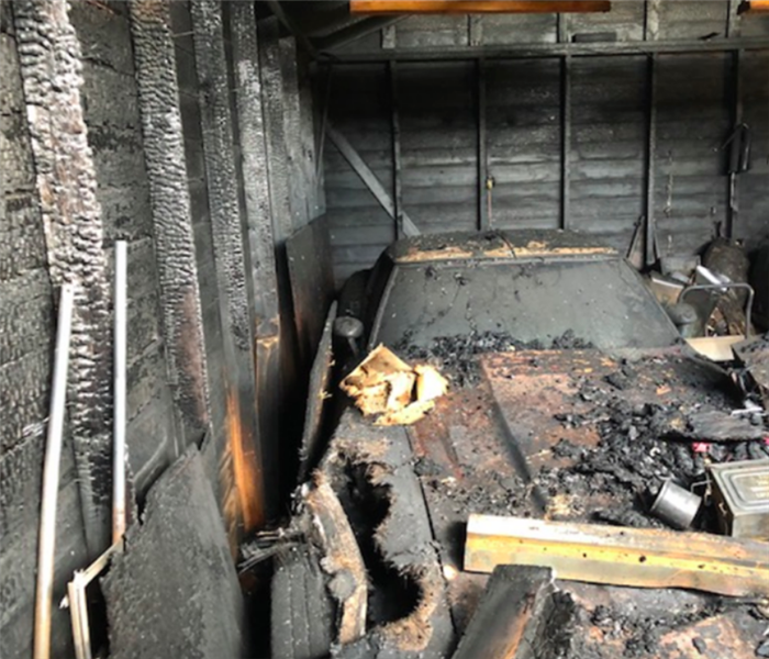 contents in garage burned