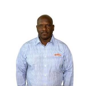 Male Employee smiling with white background